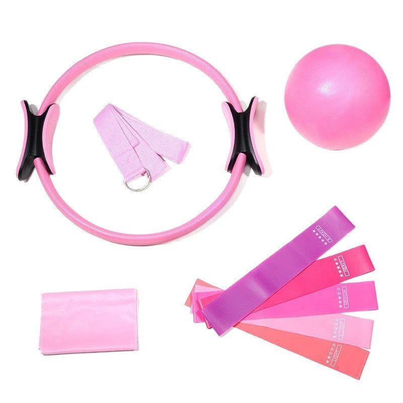 Pilates Ring & Resistance Band 14-Piece Set