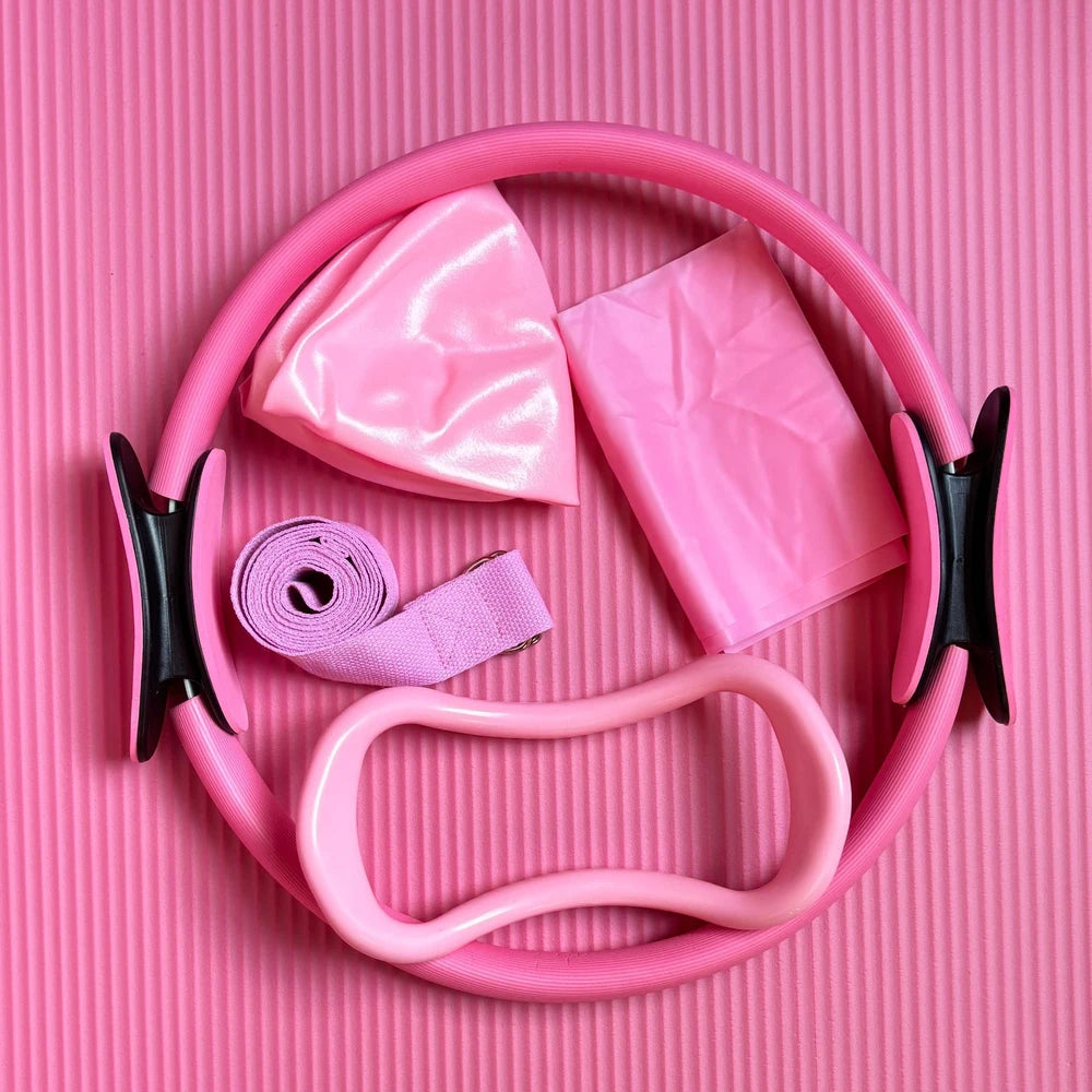 Pilates Ring & Resistance Band 14-Piece Set