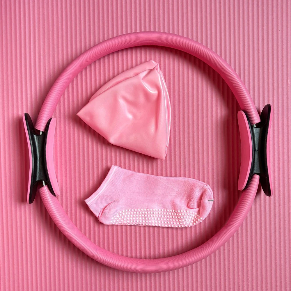 Pilates Ring & Resistance Band 14-Piece Set