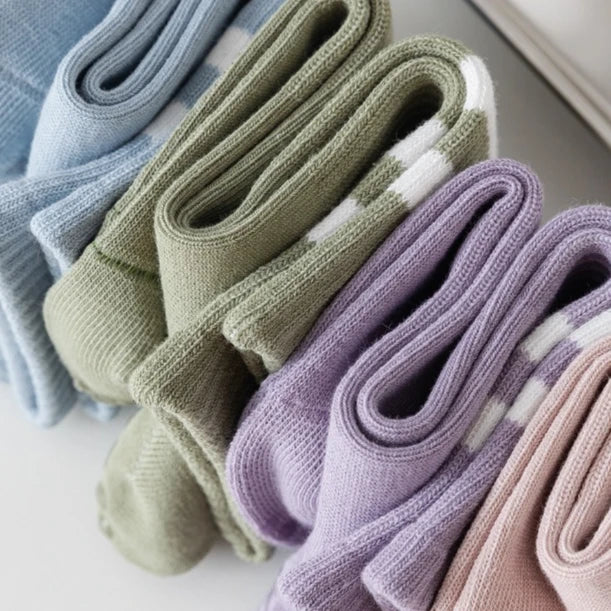 Non-Slip Pilates Grip Socks – Cotton Blend