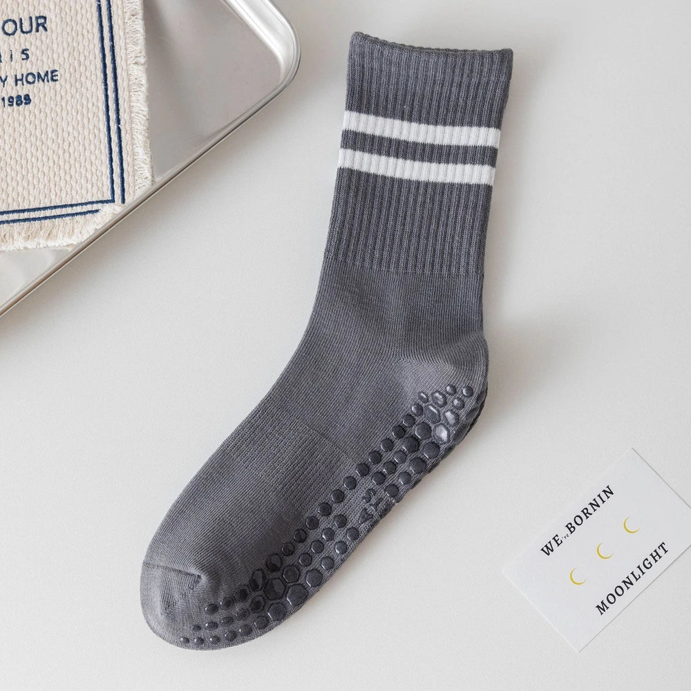 Non-Slip Pilates Grip Socks – Cotton Blend