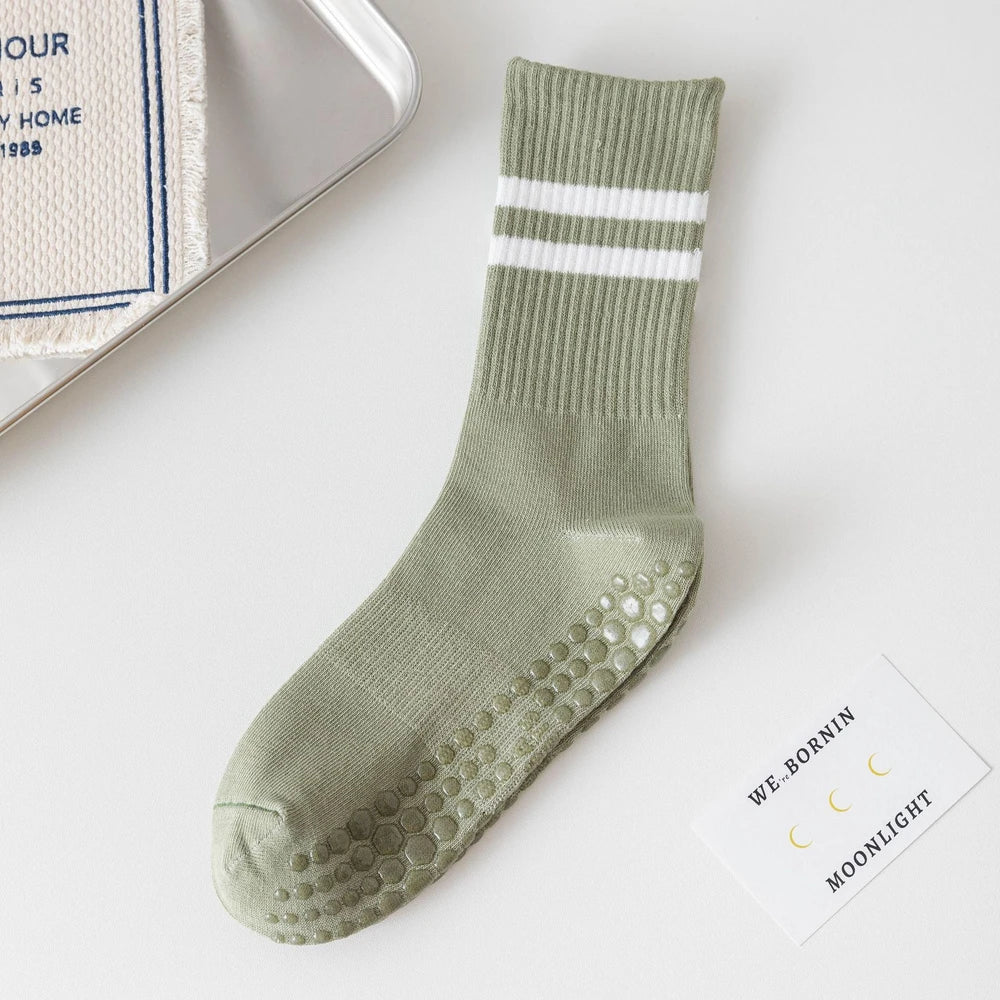 Non-Slip Pilates Grip Socks – Cotton Blend