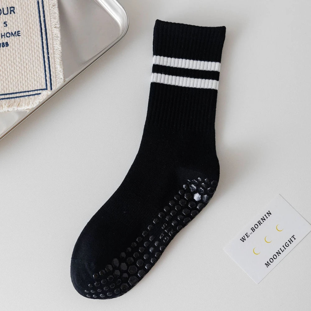 Non-Slip Pilates Grip Socks – Cotton Blend