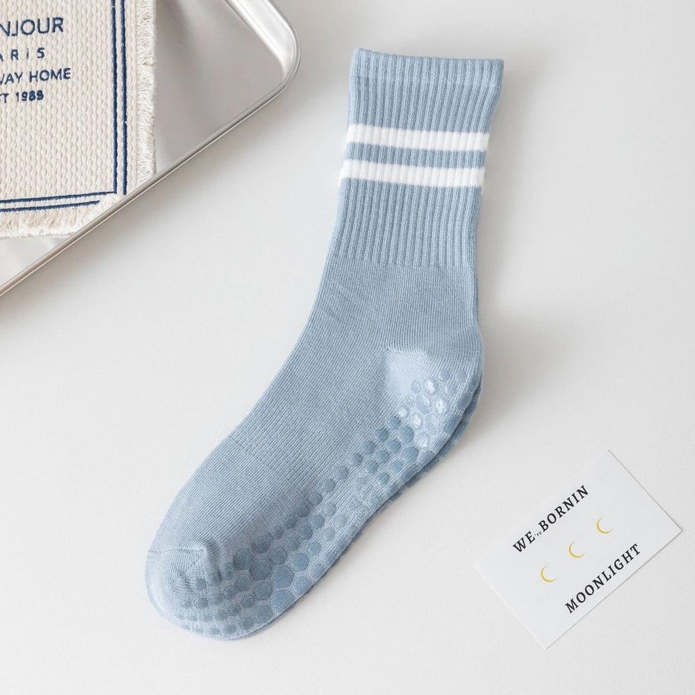 Non-Slip Pilates Grip Socks – Cotton Blend