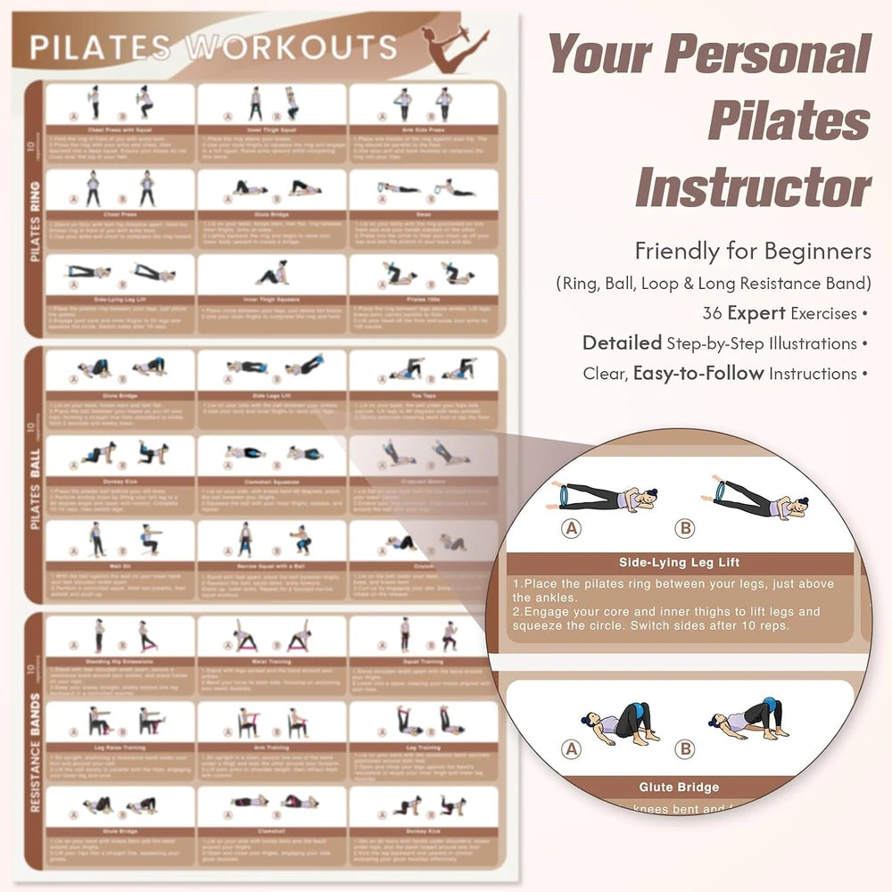 Pilates Workout Kit. All in One Home Set