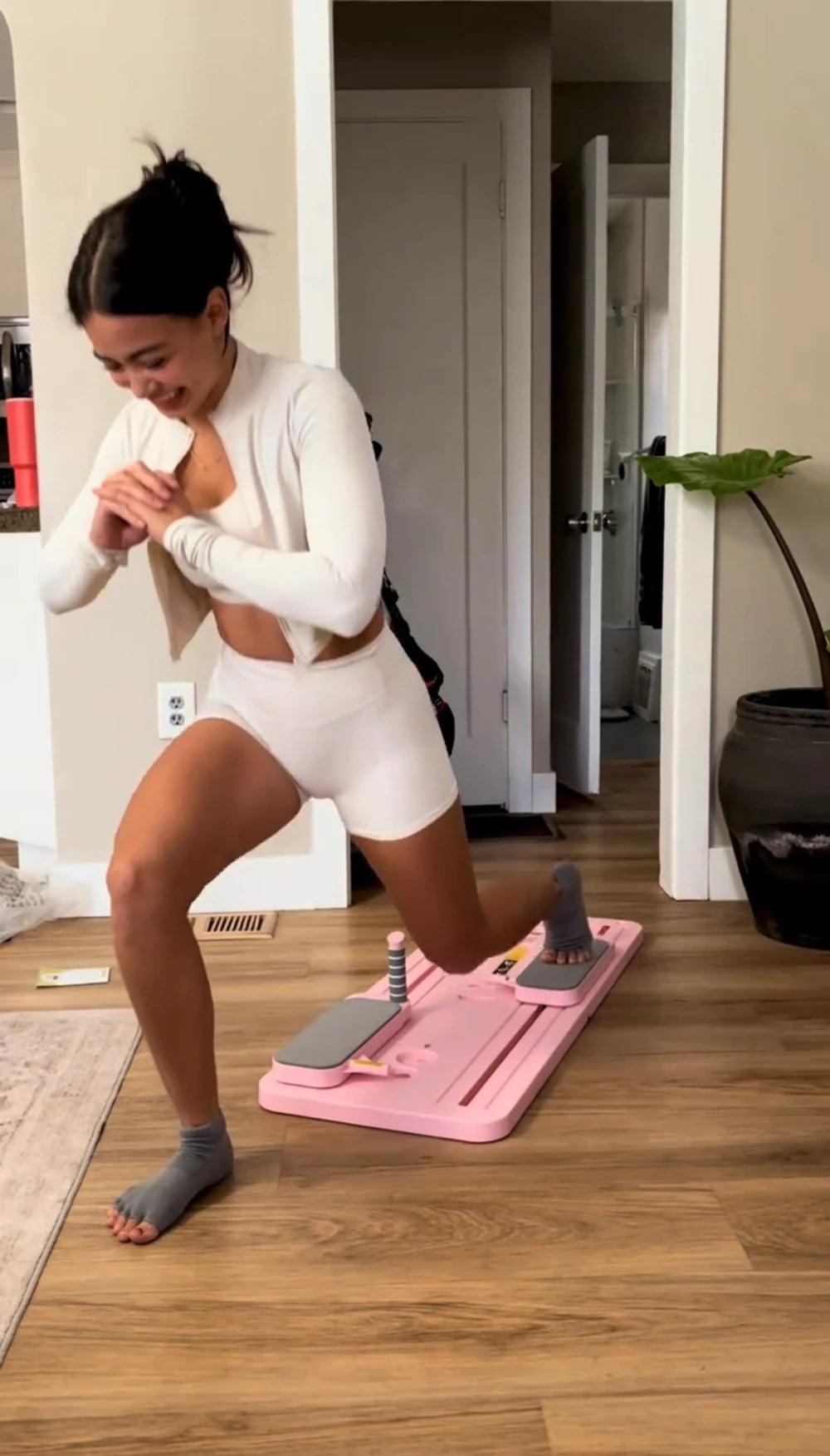 Multi Functional Pilates Fitness Board With Foldable Design