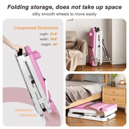 Foldable Pilates Reformer with High-Strength Springs