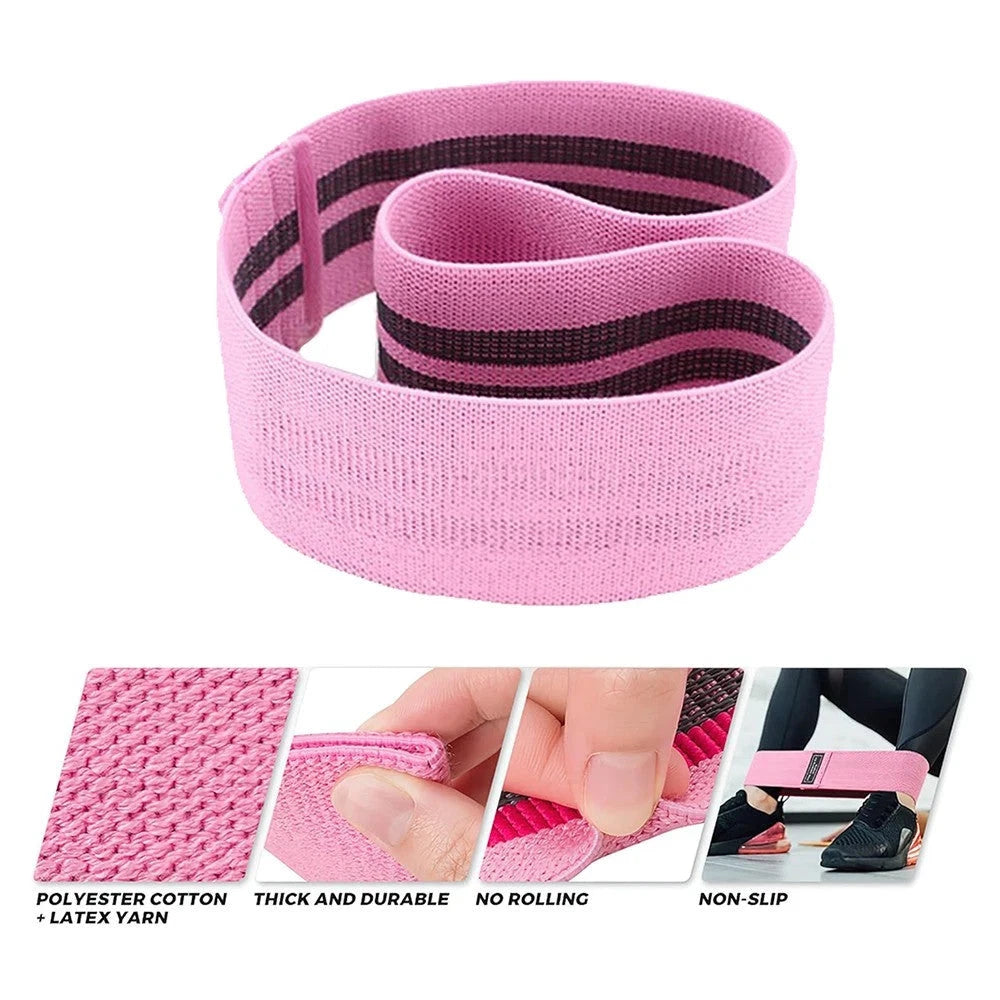 Booty Resistance Bands Set of 3 – Non-Slip Fabric