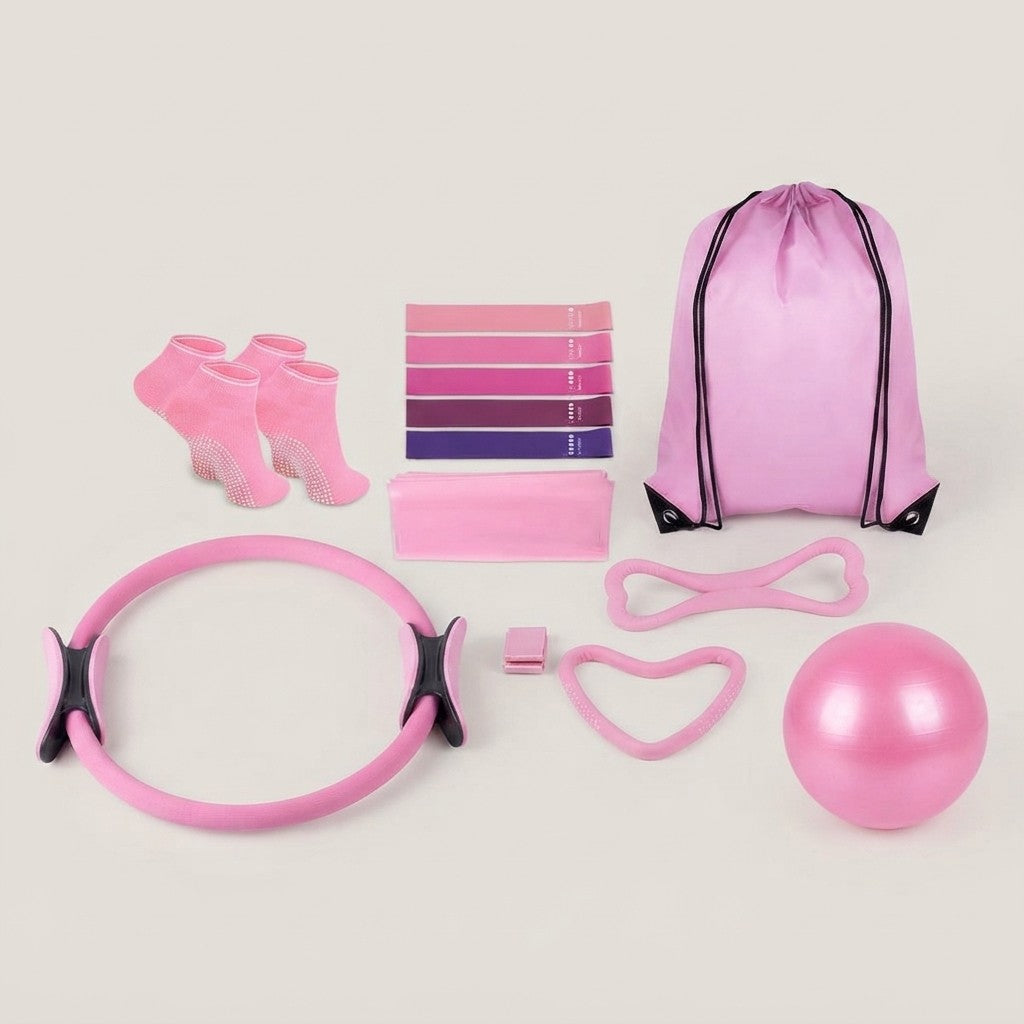 14-Piece Pilates Kit with Carry Bag – Home & Travel